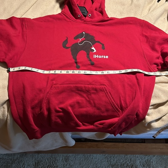iHORSE Deep Red Hoodie. Sz XL. SUPER CUTE - Picture 7 of 8